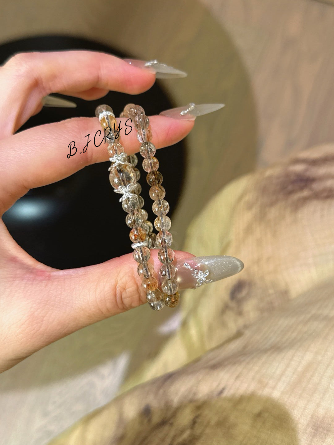 Black Gold Super Seven Double-Layer Bracelet