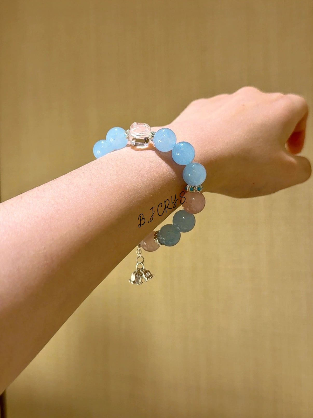 Blue Chalcedony & Rose Quartz Bracelet
