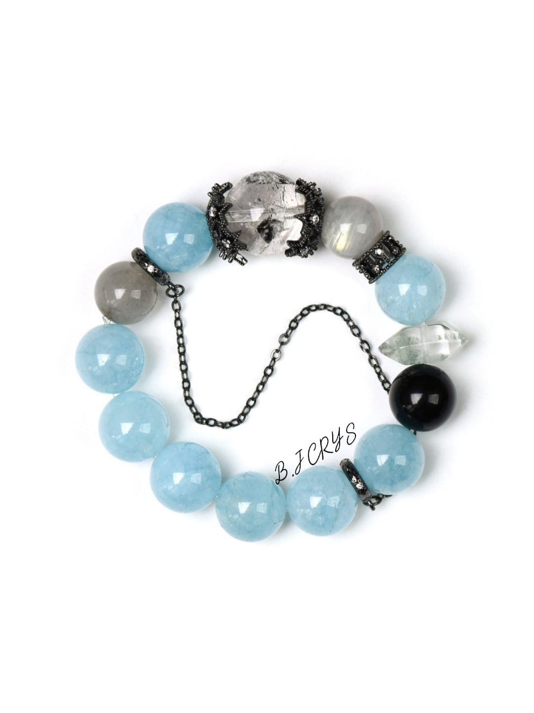 Blue Chalcedony Multi-Gem Bracelet
