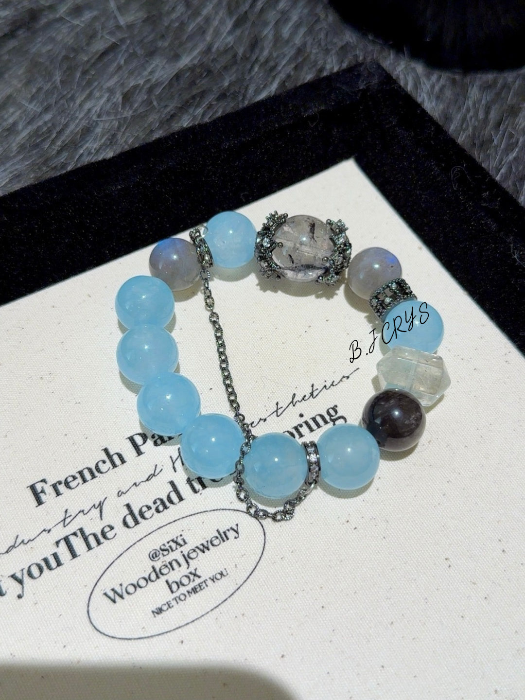 Blue Chalcedony Multi-Gem Bracelet