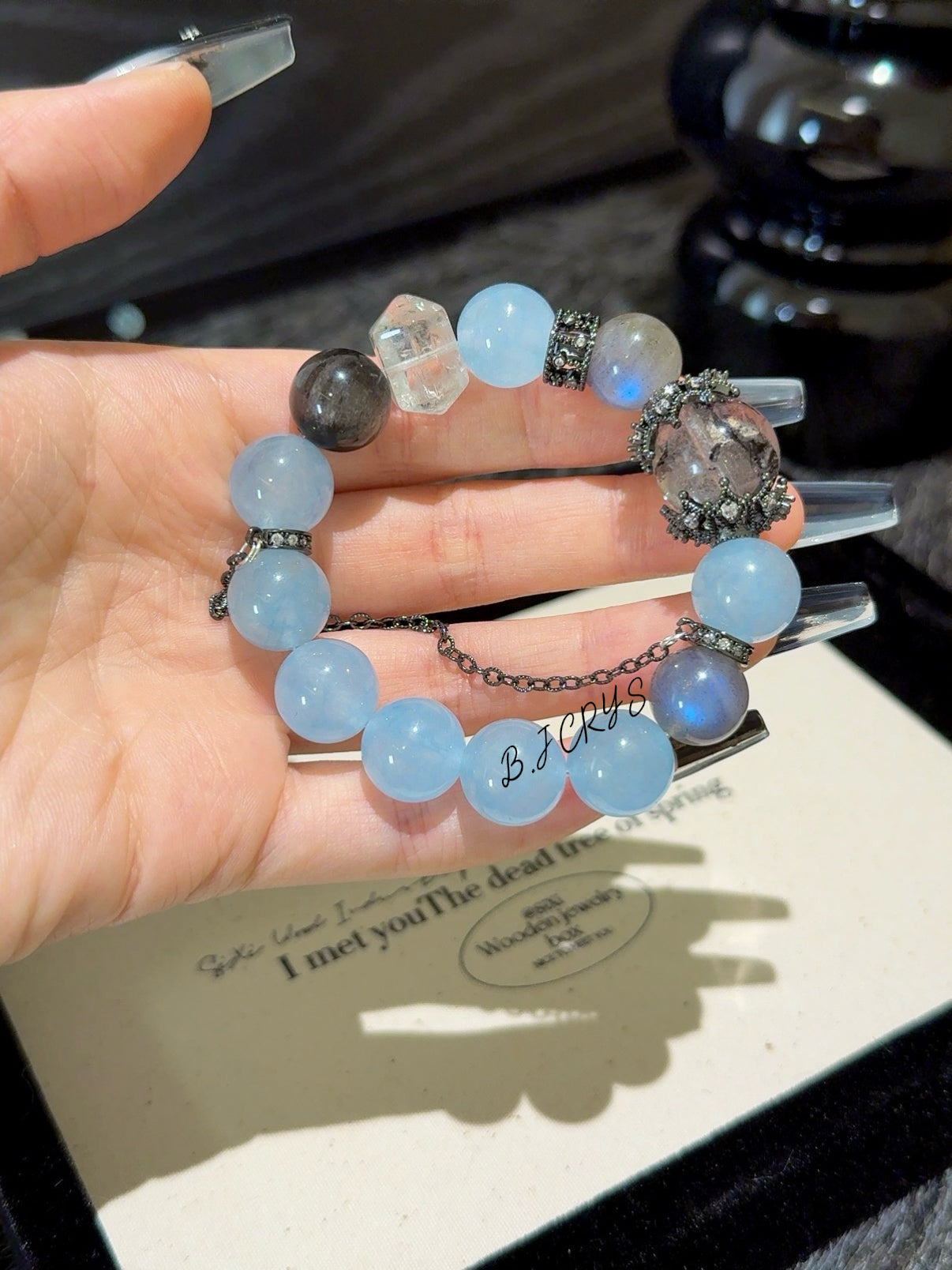 Blue Chalcedony Multi-Gem Bracelet