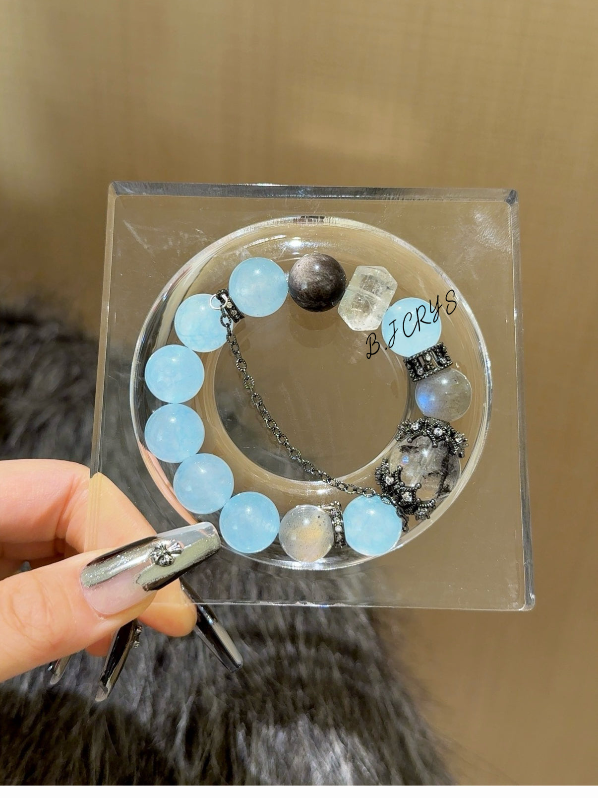 Blue Chalcedony Multi-Gem Bracelet