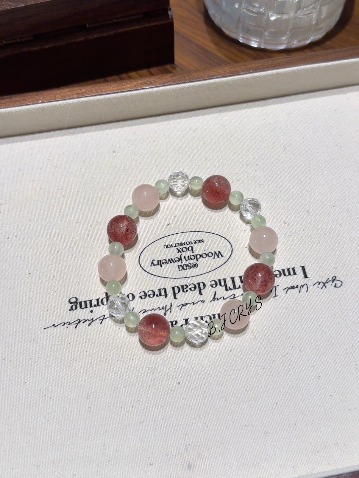 Rose Quartz & Strawberry Quartz Bracelet