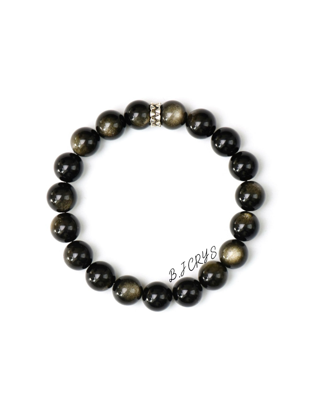 Gold Sheen Obsidian Bracelet