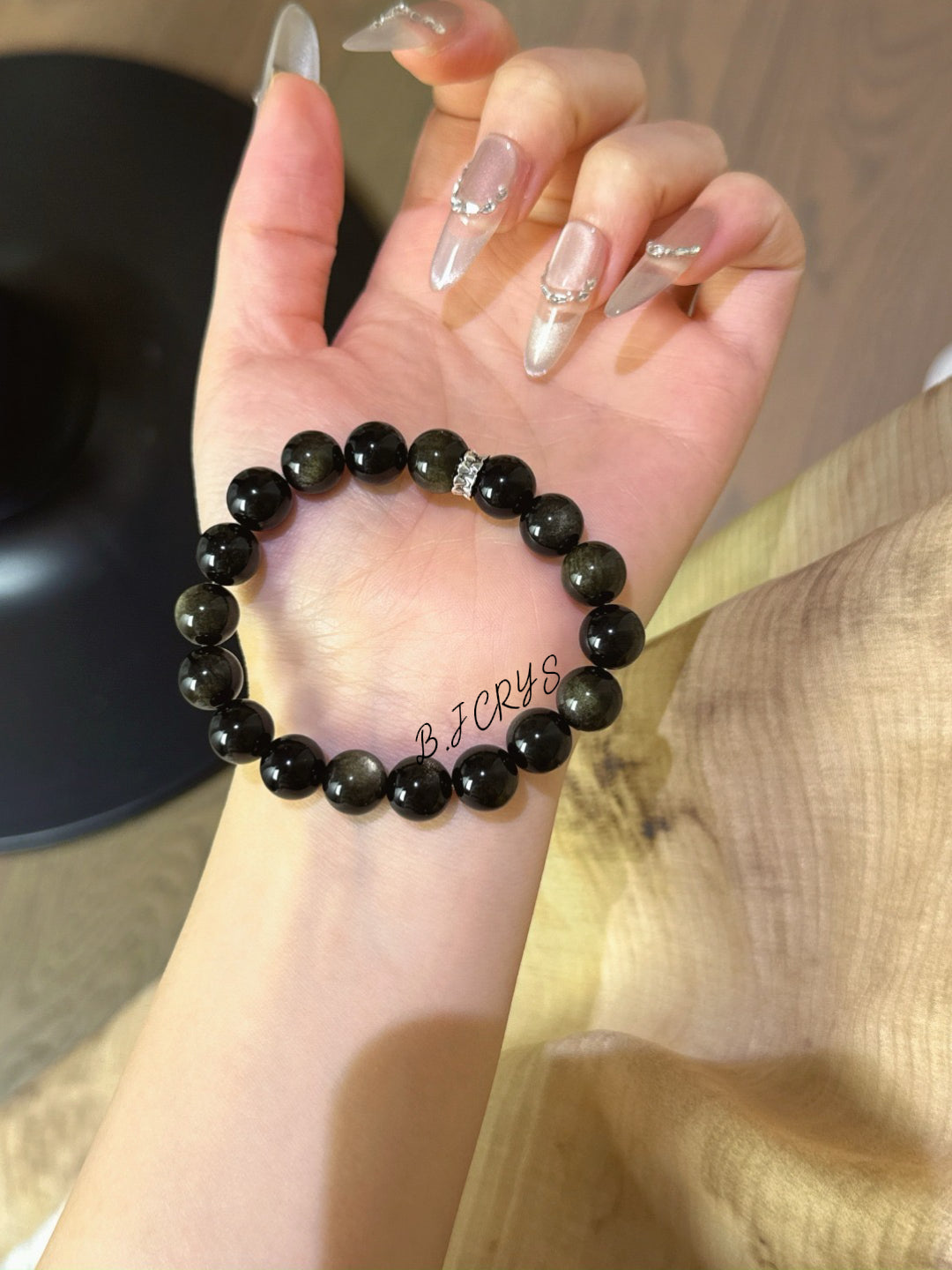 Gold Sheen Obsidian Bracelet
