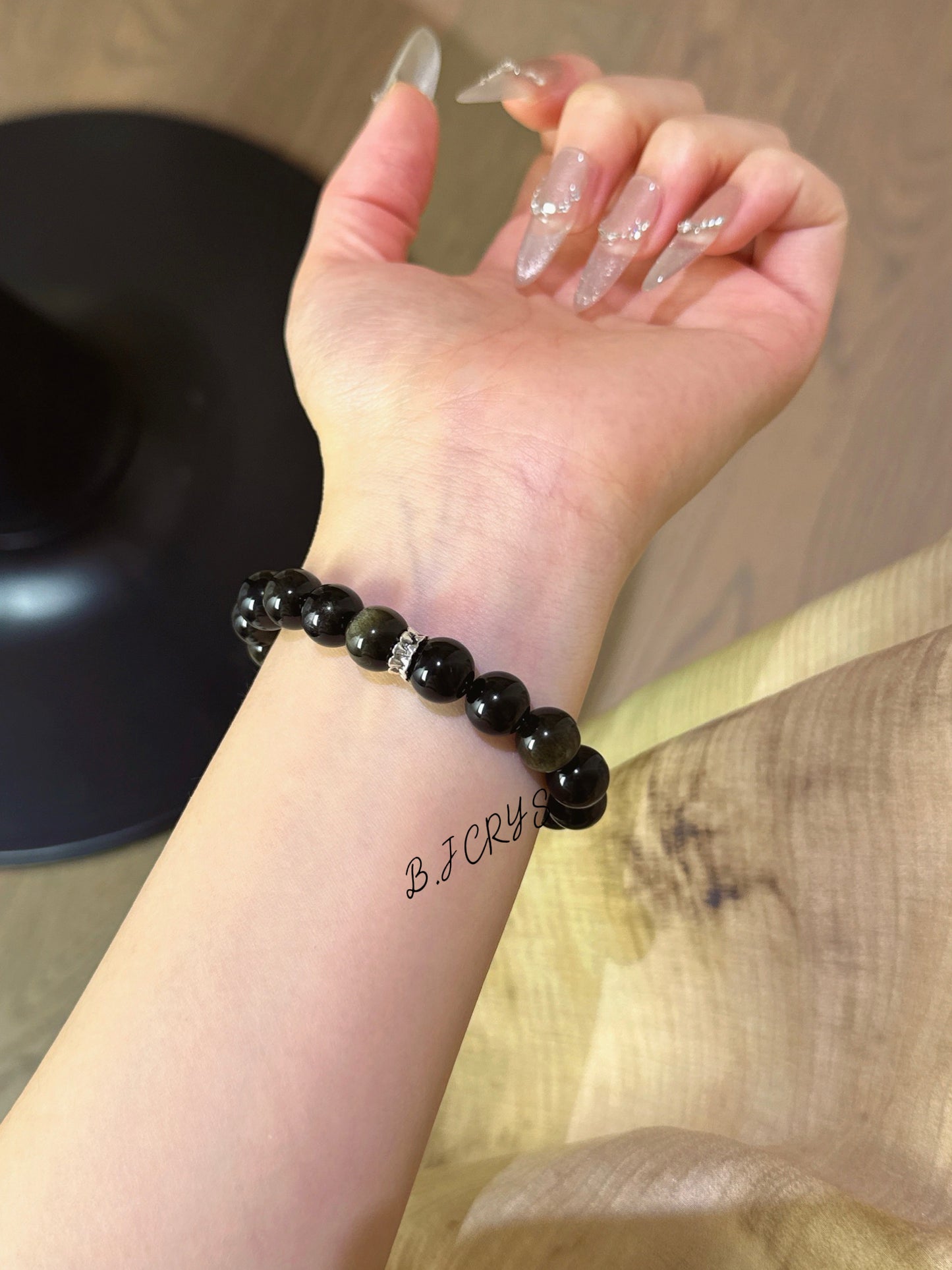 Gold Sheen Obsidian Bracelet