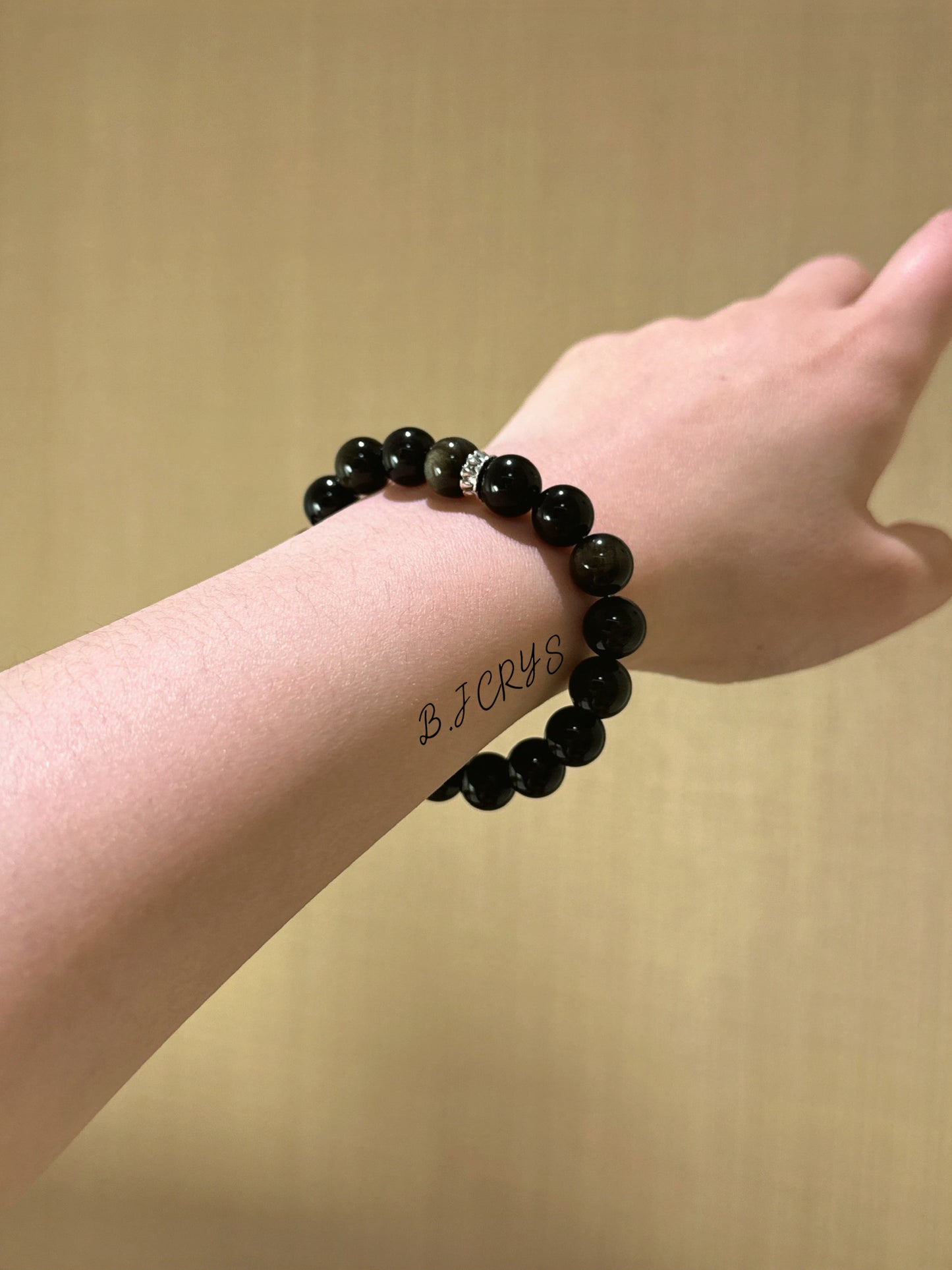 Gold Sheen Obsidian Bracelet