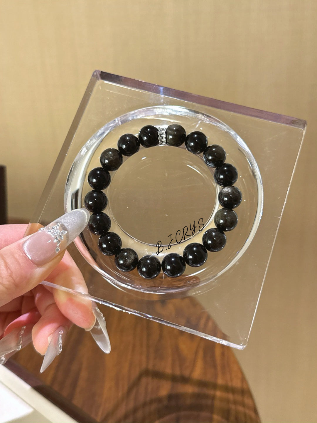 Gold Sheen Obsidian Bracelet