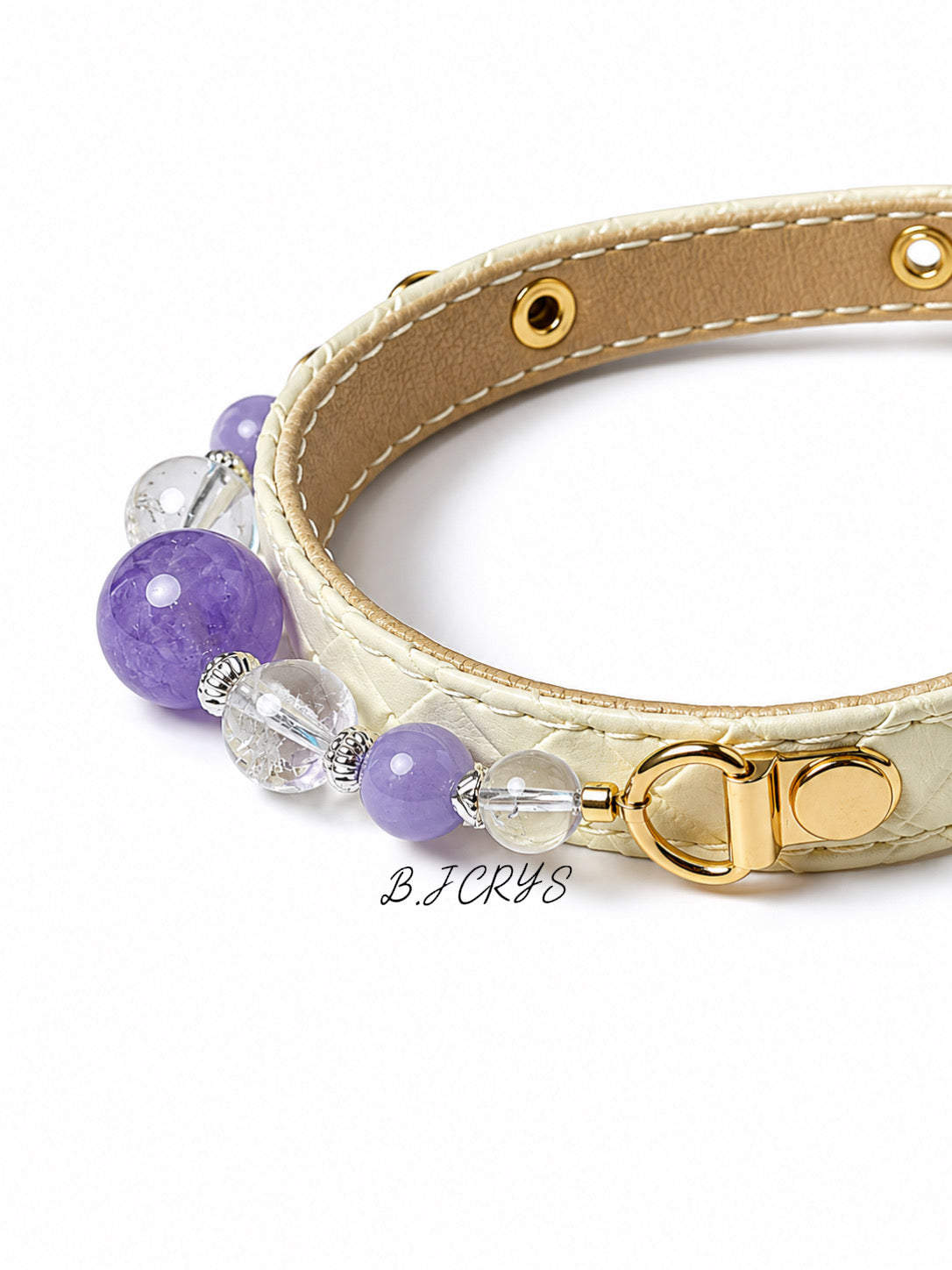 Amethyst Azeztulite Healing Pet Collar