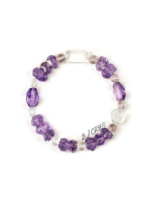Faceted Amethyst Bracelet