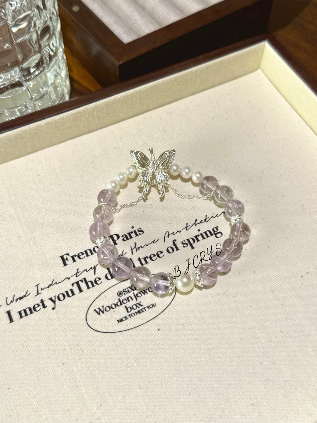 Amethyst & Shell Pearl Bracelet