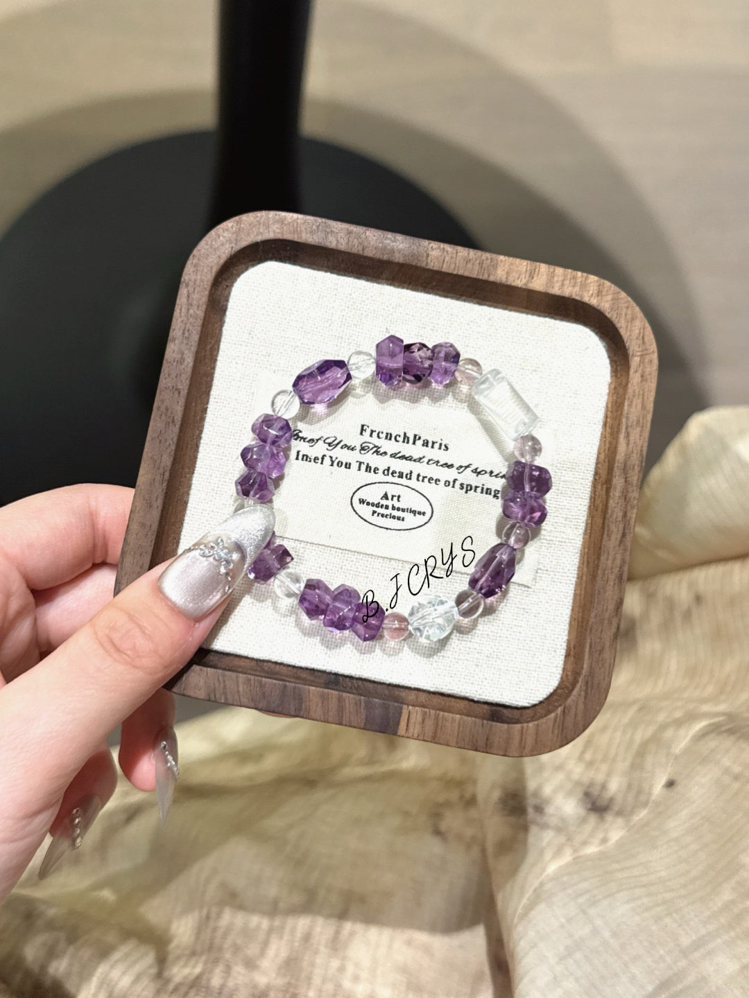 Faceted Amethyst Bracelet