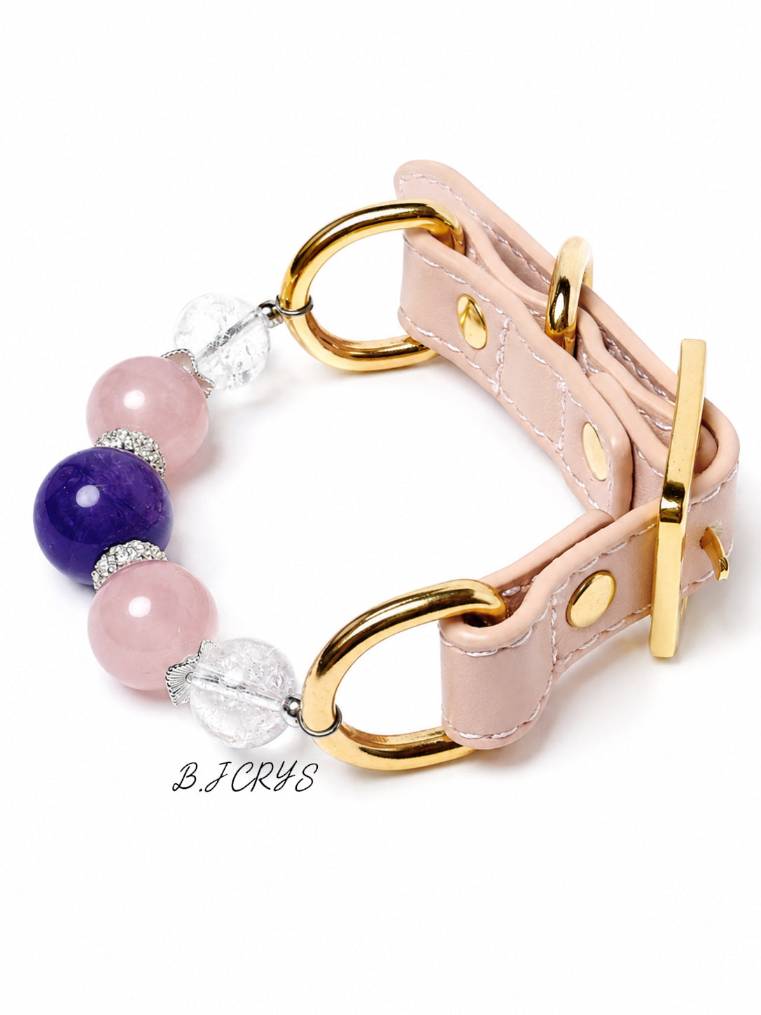Amethyst Rose Quartz Azeztulite Pet Collar