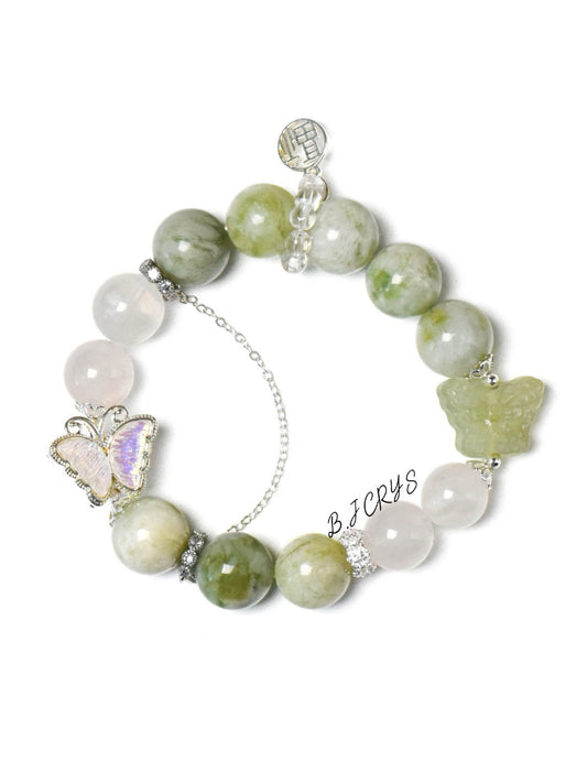 Xiuyu Jade & White Phantom Bracelet