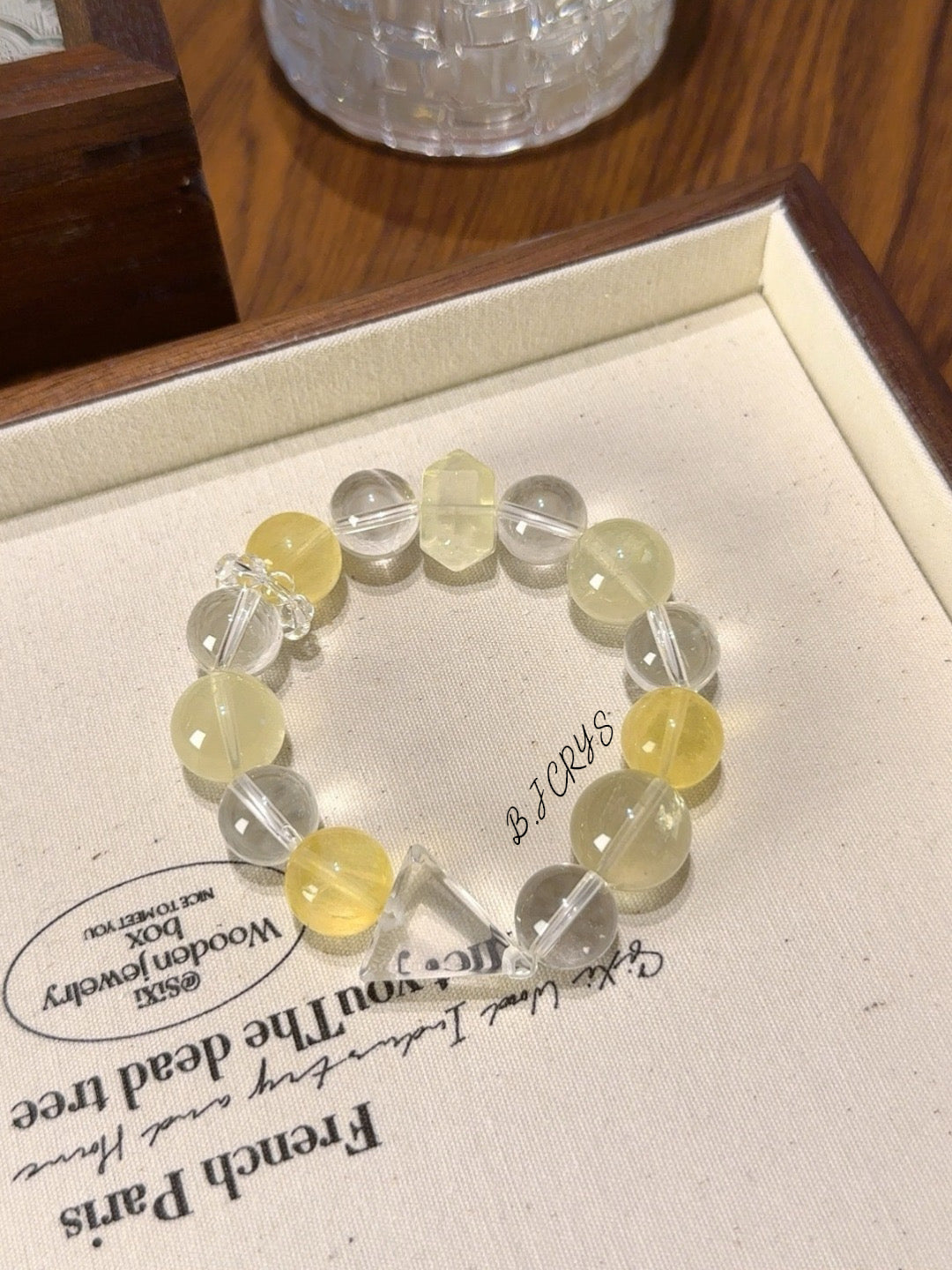 Citrine & Yellow Fluorite Bracelet