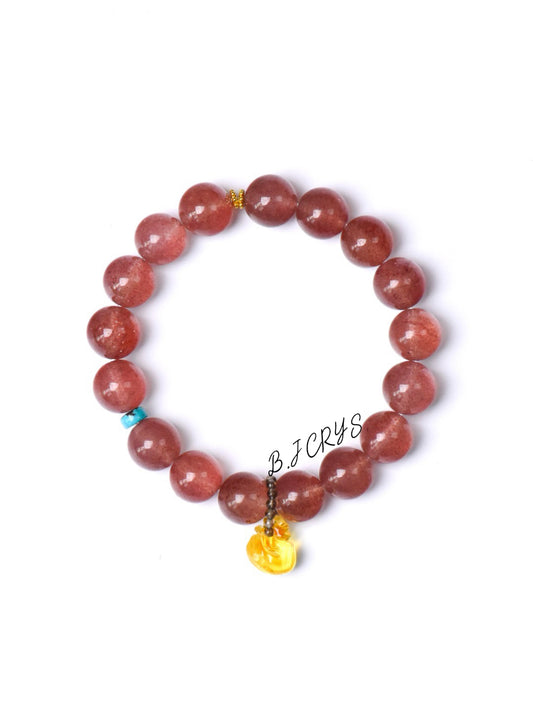 Strawberry Quartz Bracelet