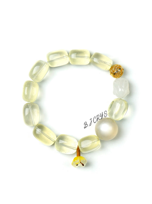 Freeform Citrine Bracelet