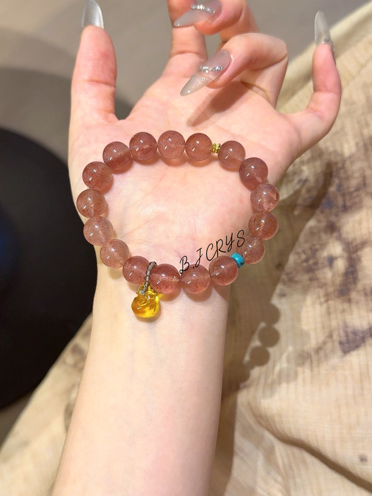 Strawberry Quartz Bracelet